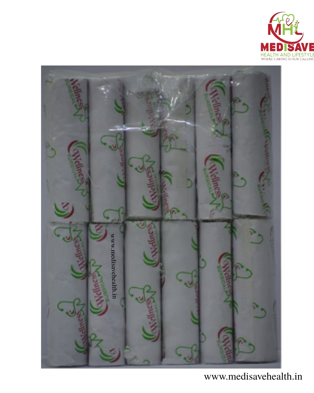 GAUZE BANDAGE(44TPI)-(12 U)- WELLNESS GAUZE BANDAGE(44TPI)-(12 U)- WELLNESS