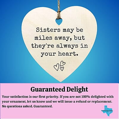 Personalized Heart Family Keepsake Ornament Gift,  Heirloom Treasure, Wood Thank You Memento 6