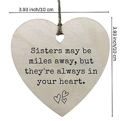 Personalized Heart Family Keepsake Ornament Gift,  Heirloom Treasure, Wood Thank You Memento 6