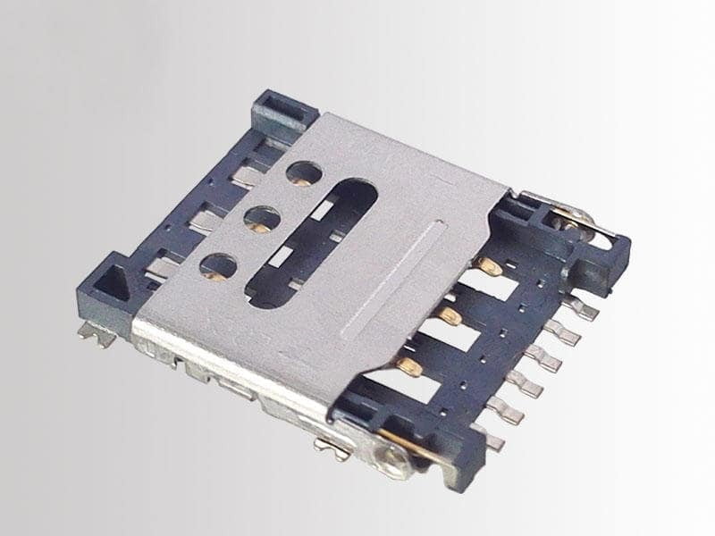 6 Pin Hinge Type Sim Card Holder-SI-112-D 6 Pin Hinge Type Sim Card Holder-SI-112-D