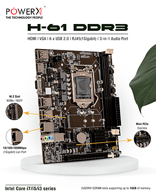Power X Motherboard H61 DDR3 Nvme Power X Motherboard H61 DDR3 Nvme