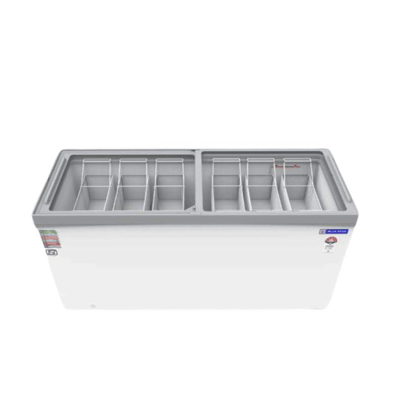 Interior View of Blue Star 590 Litre Deep Freezer with Ample Storage Space Interior View of Blue Star 590 Litre Deep Freezer with Ample Storage Space