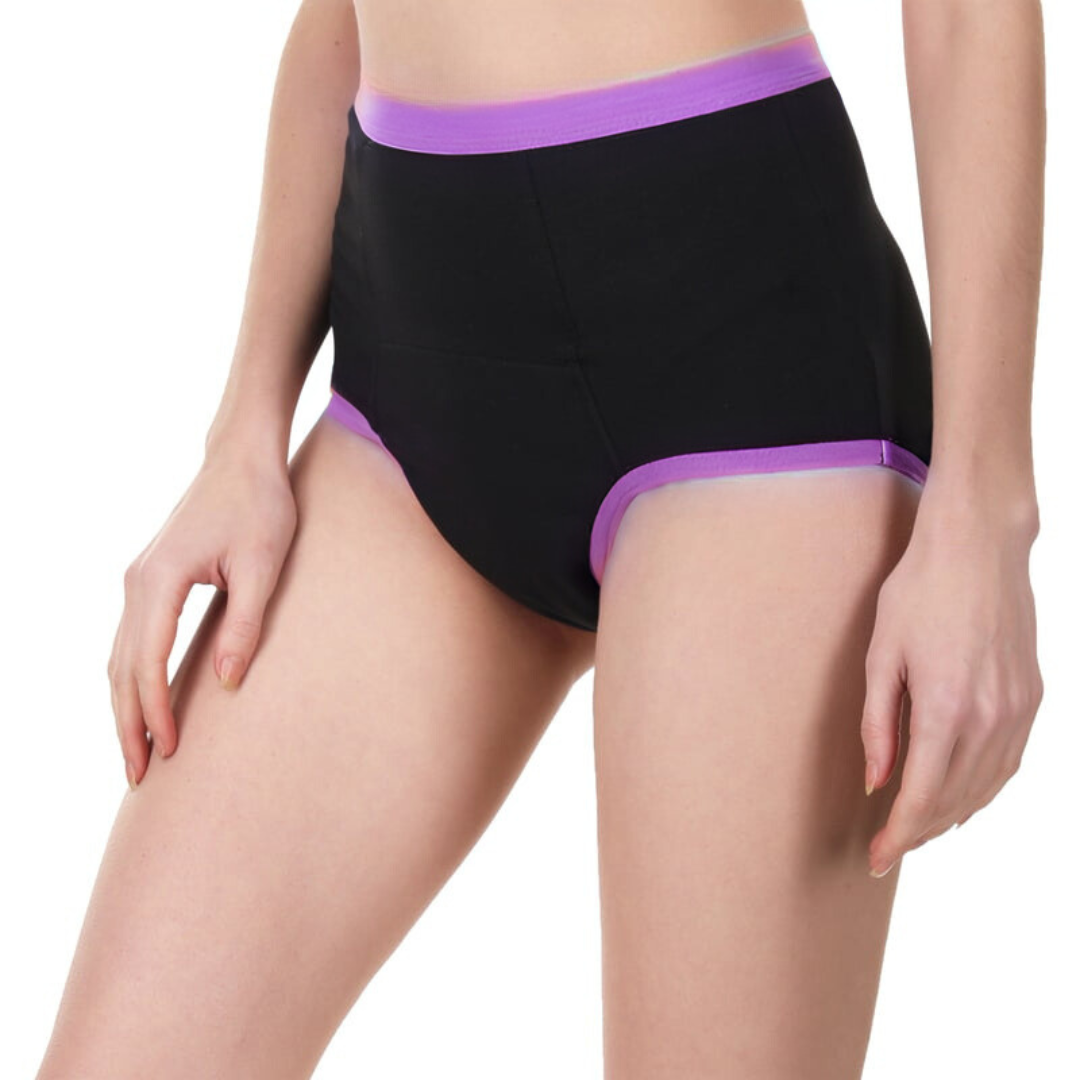 Highrise Period Panty - Coral Black