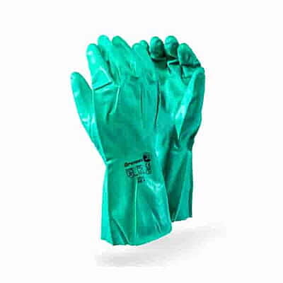GREEN NITRILE EN APPROVED CATEGORY III - INDUSTRIAL CHEMICAL GLOVE