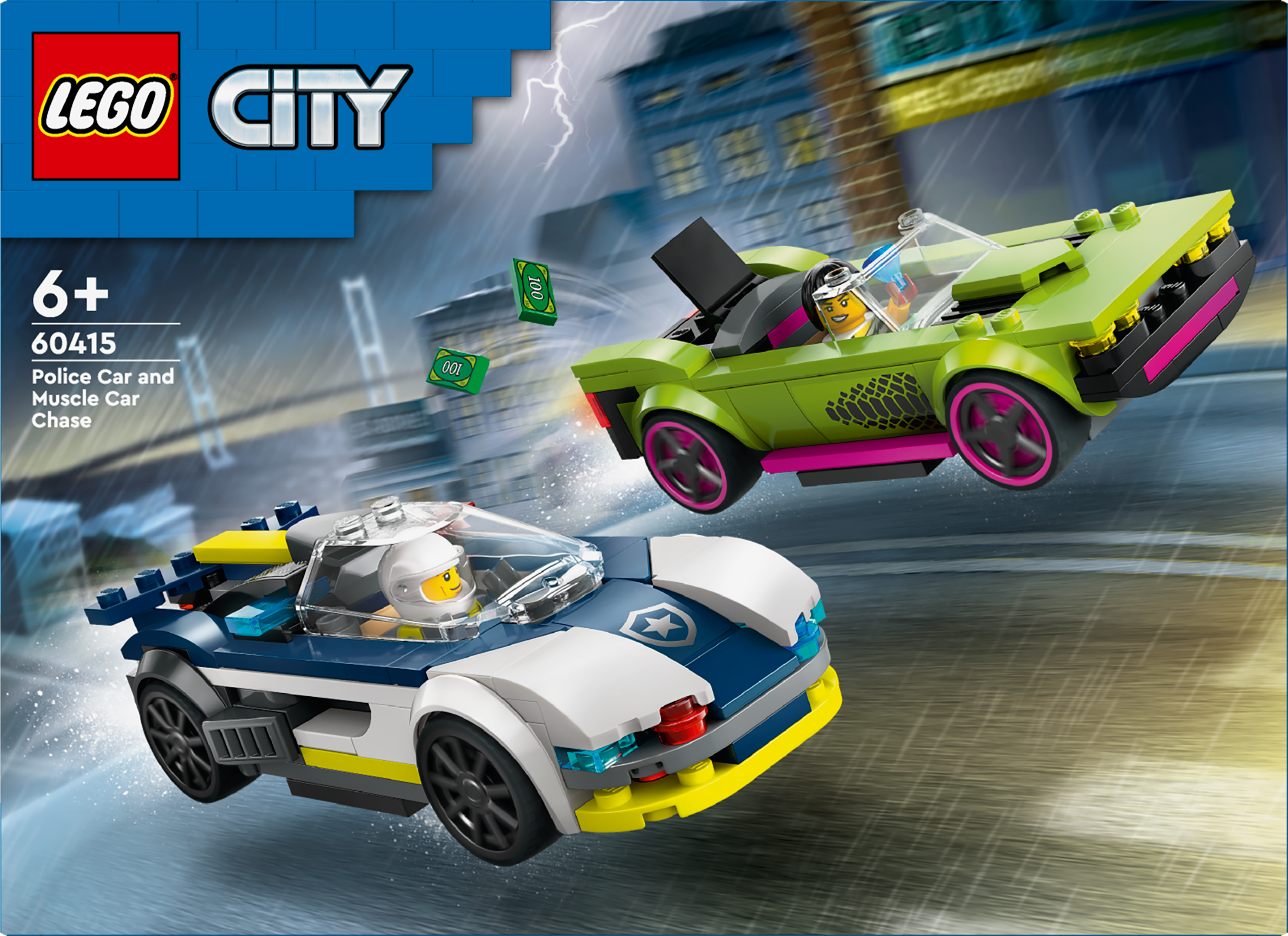 Police Car and Muscle Car Chase