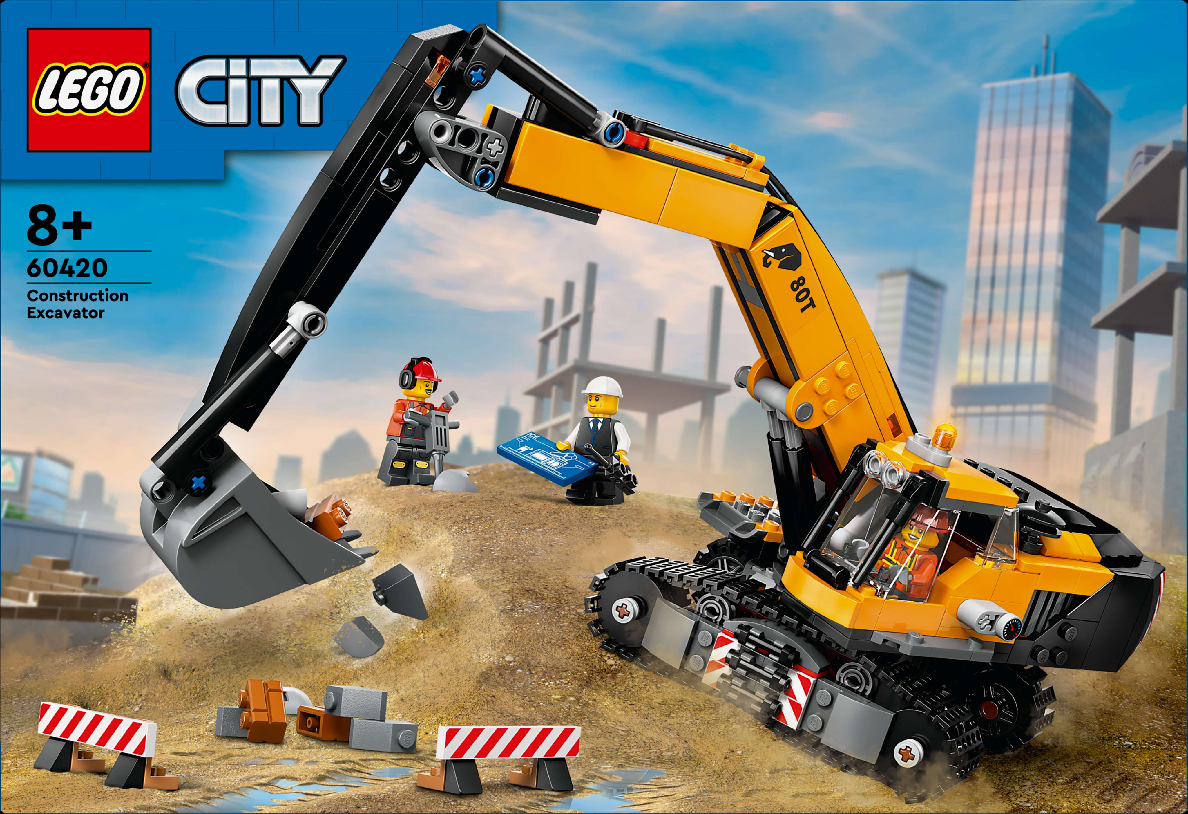 Yellow Construction Excavator