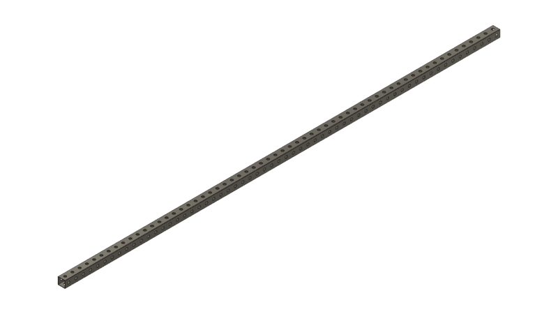 Grey Tube 60" x 1" x 1"