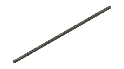 Red Tube 60" x 1" x 1"