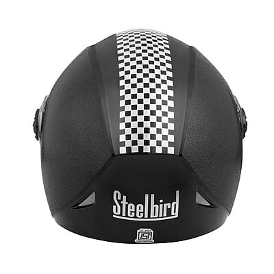 STEELBIRD SBH-4 OSCAR DASHING BLACK C/V (L)