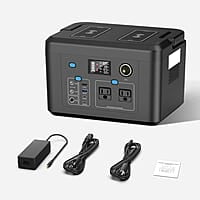 Estación de energía portátil de 600 W, batería de reserva powkey