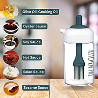 2IN1 OILS DISPENSER GLASS BOTTLE WITH SILICON BRUSH -230ML 2IN1 OILS DISPENSER GLASS BOTTLE WITH SILICON BRUSH -230ML