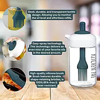 2IN1 OILS DISPENSER GLASS BOTTLE WITH SILICON BRUSH -230ML 2IN1 OILS DISPENSER GLASS BOTTLE WITH SILICON BRUSH -230ML