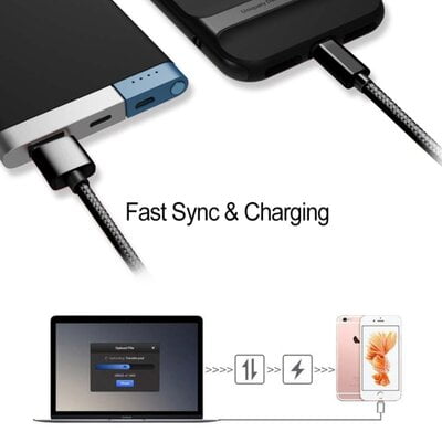 Portronics Konnect Pro (POR-792) 1.2 m Lightning Cable Portronics Konnect Pro (POR-792) 1.2 m Lightning Cable