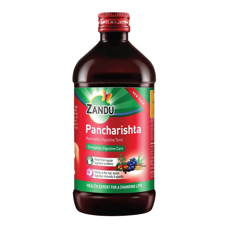 ZANDU Pancharishta Ayurvedic Tonic - For Digestion, Acidity, Constipation & Gas Relief, 650 ml
