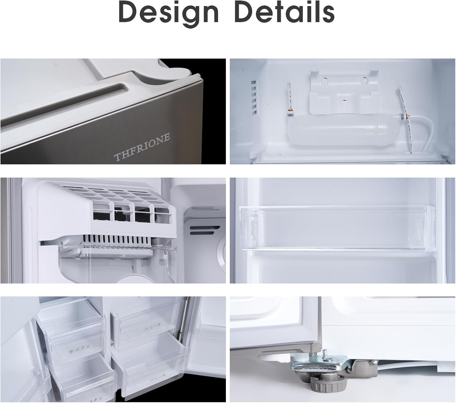Refrigerador mejorado de acero inoxidable de 18.1 pies cúbicos