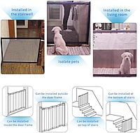 Leeofty Puerta de Seguridad para Perros