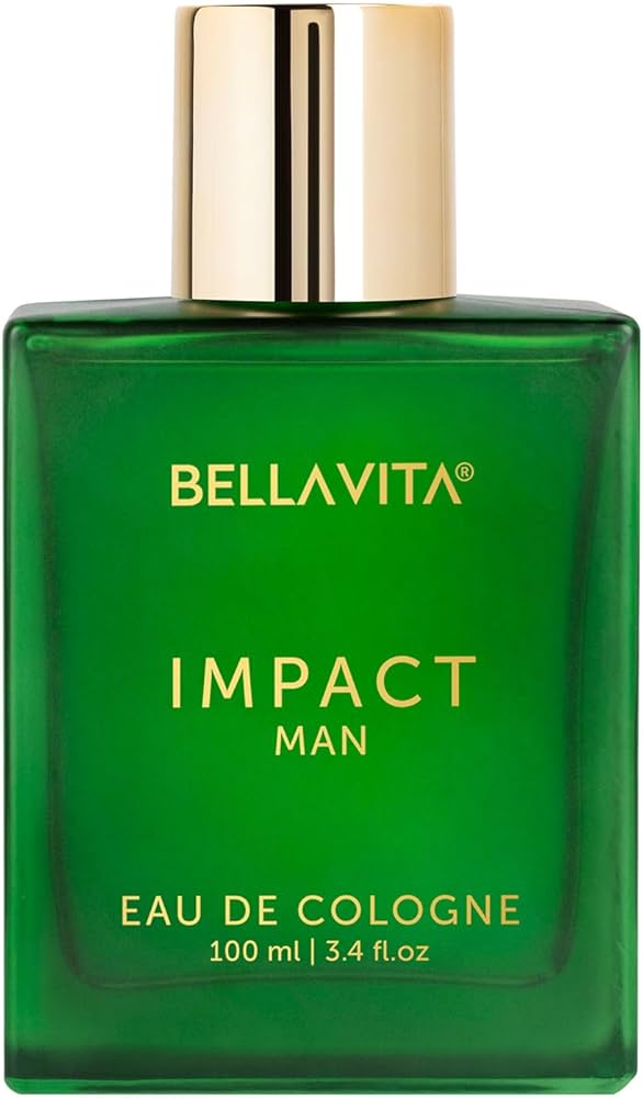 Bella Vita Luxury IMPACT MAN Eau De Cologne Perfume with Mandarin Orange, Patchouli, Cedar | Woody, Citrusy Long Lasting EDC Fragrance Scent for Men 100Ml Bella Vita Luxury IMPACT MAN Eau De Cologne Perfume with Mandarin Orange, Patchouli, Cedar | Woody, Citrusy Long Lasting EDC Fragrance Scent for Men 100Ml