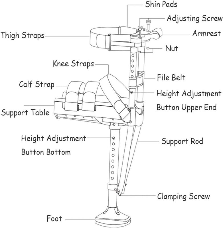 Andador de Rodilla orientable Andador de Rodilla orientable