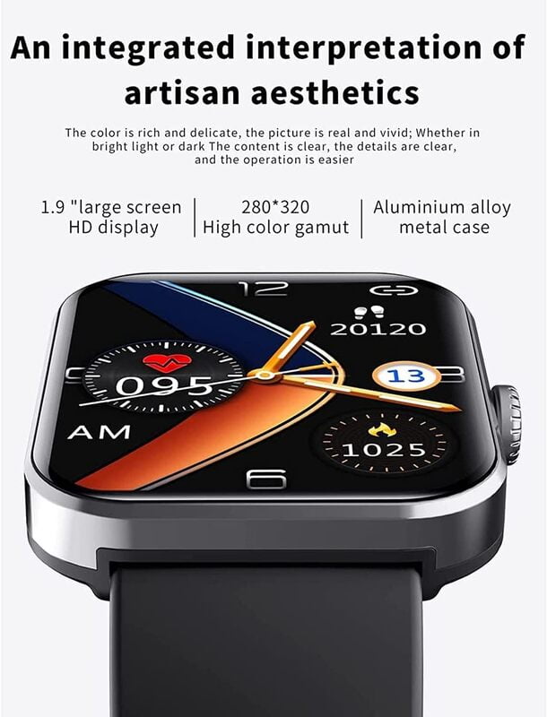 Monitor de glucosa smartwatch, Moda Bluetooth, Alta definición Pantalla Grande