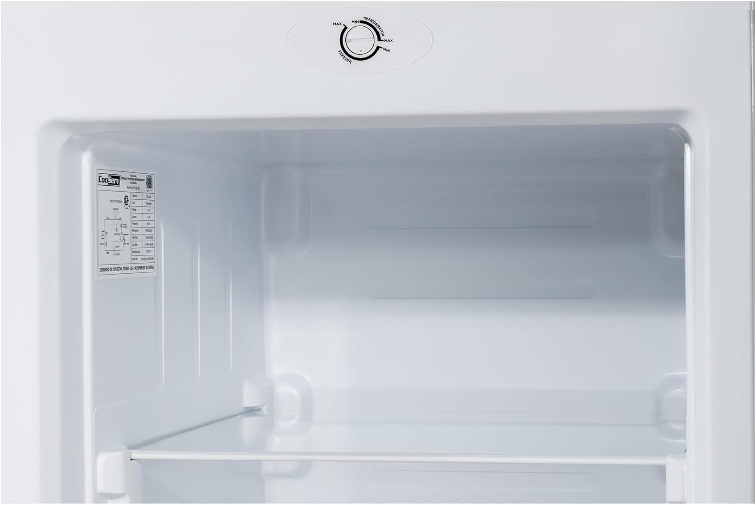 4.3cf Congelador vertical compacto PUERTA REVERSIBLE