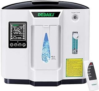 DEDAKJ 110V 1-6L/min Flow 30%-90% Humidificadores de máquina ajustables con asa, color negro, DDT-1A DEDAKJ 110V 1-6L/min Flow 30%-90% Humidificadores de máquina ajustables con asa, color negro, DDT-1A