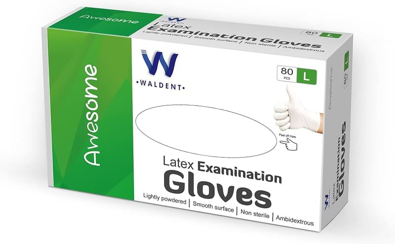 Waldent Latex Examination Gloves Waldent Latex Examination Gloves