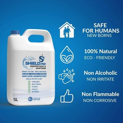 SHIELD ME High Level Disinfectant ( Eco Friendly) 5 Litres SHIELD ME High Level Disinfectant ( Eco Friendly) 5 Litres
