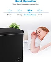 FLG-80Q - Pecho de 3.5 pies cúbicos, control de temperatura ajustable