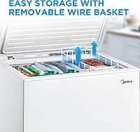 Midea MRC070S0AWW - Congelador de pecho, 7.0 pies cúbicos