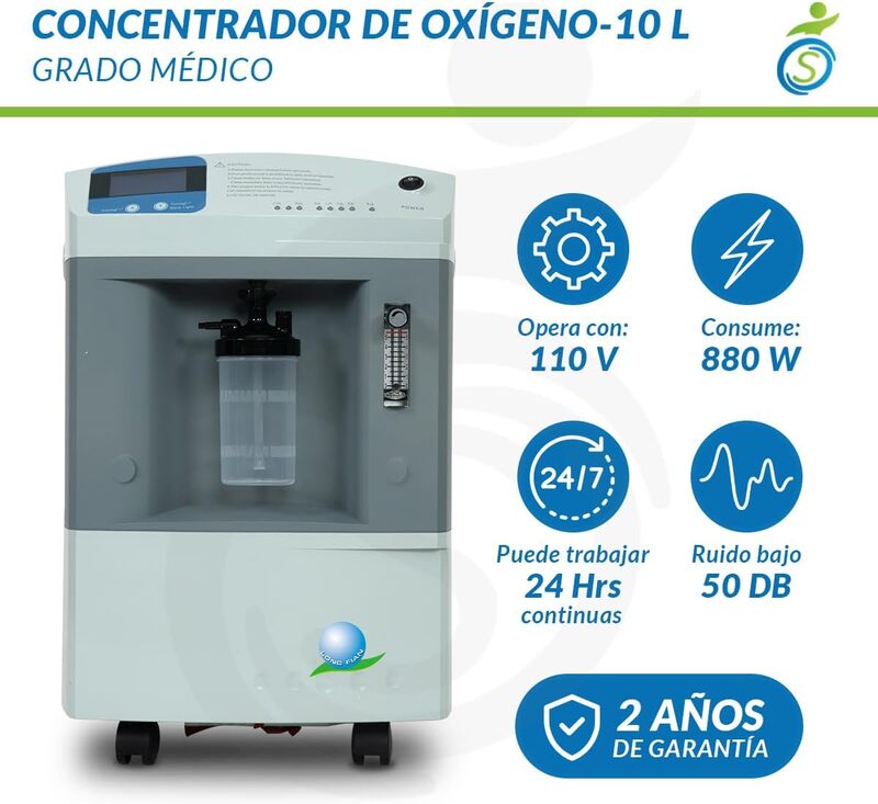 Concentrador de Oxigeno 10 Lts Concentrador de Oxigeno 10 Lts