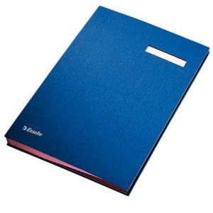 SIGNATURE BOOK ESSELTE 20pt 621063 BLUE SIGNATURE BOOK ESSELTE 20pt 621063 BLUE