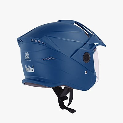 STEELBIRD SBH-23 AVA DASHING WITH PEAK BLUE C/V (M)