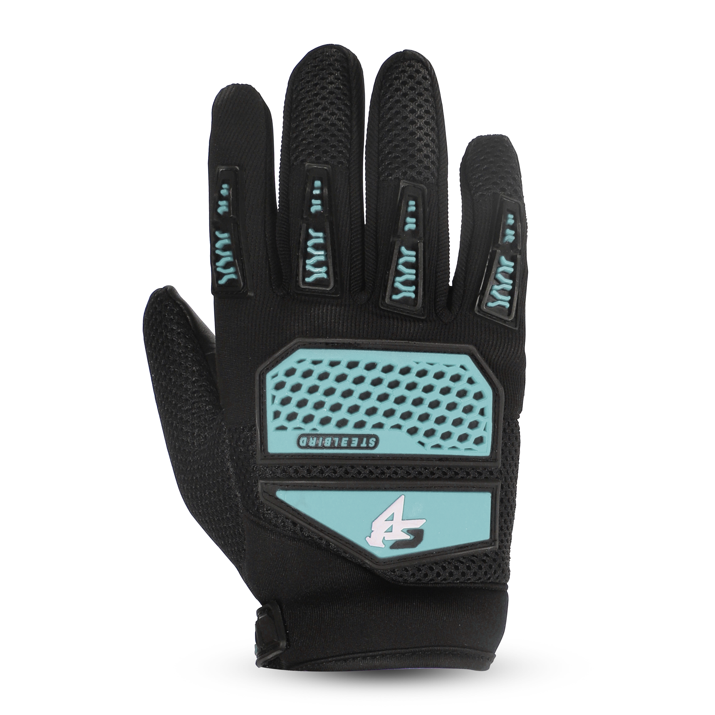 STEELBIRD GLOVES F/F RIDING PRO JAZZ BLUE (XXL)