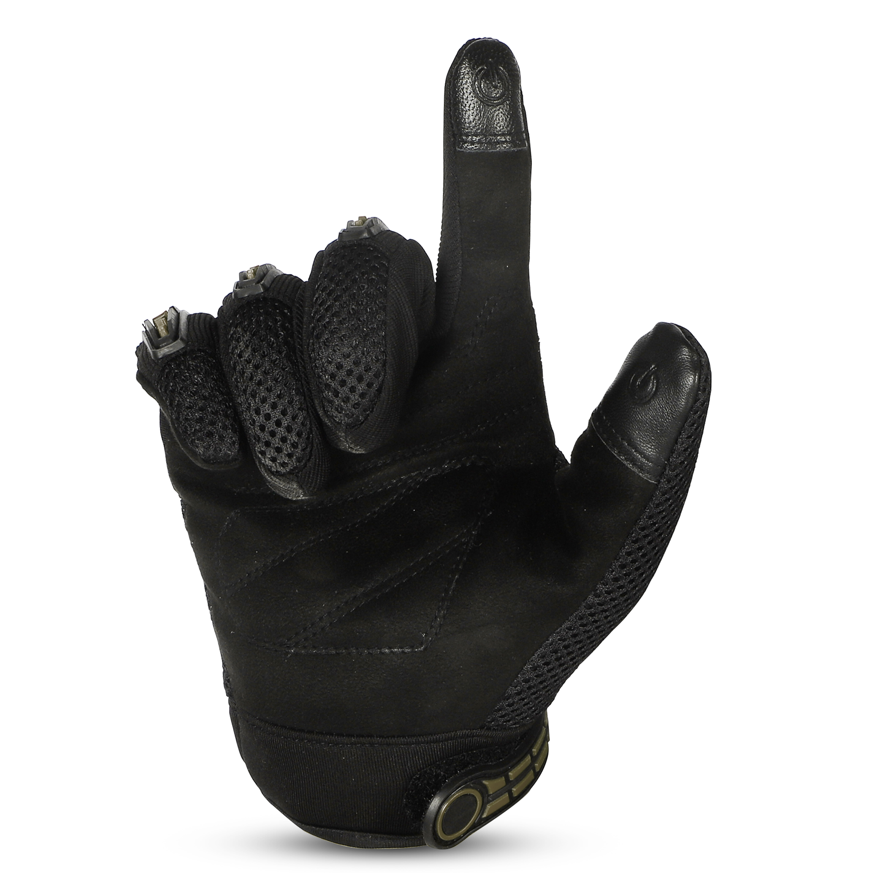 STEELBIRD GLOVES F/F RIDING PRO OLIVE GREEN (XL)
