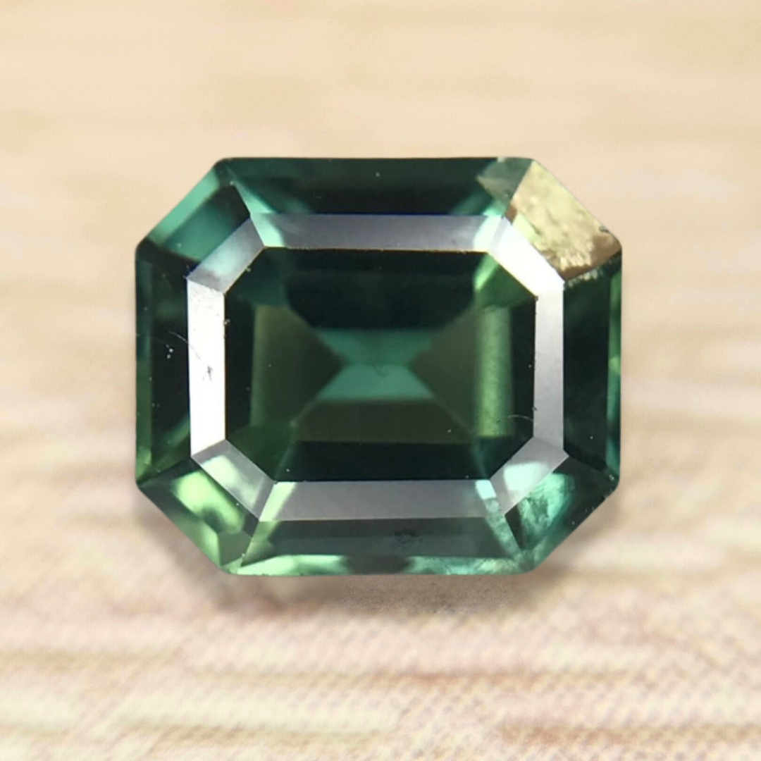 0.77ct Octagon Step Cut Sapphire