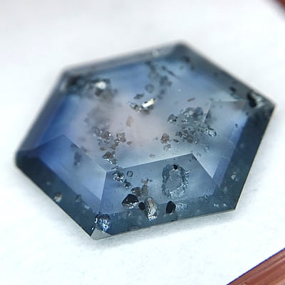 6.14ct Hexagon Step Cut Sapphire