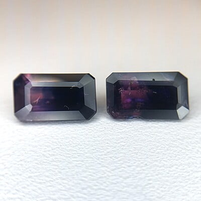 2.47tcw Octagon Step Cut Sapphire Pair 2.47tcw Octagon Step Cut Sapphire Pair