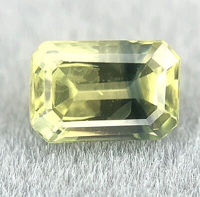 0.81ct Octagon Step Cut Sapphire