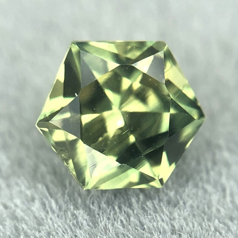 0.61ct Hexagon Mixed Cut Sapphire