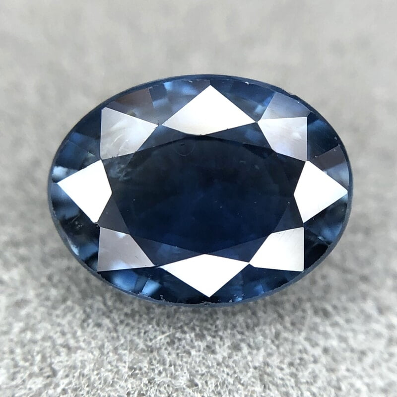1.61ct Oval Mixed Cut Sapphire