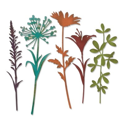 Fustella per carta Fiori Selvatici 2 by Tim Holtz 5 pz