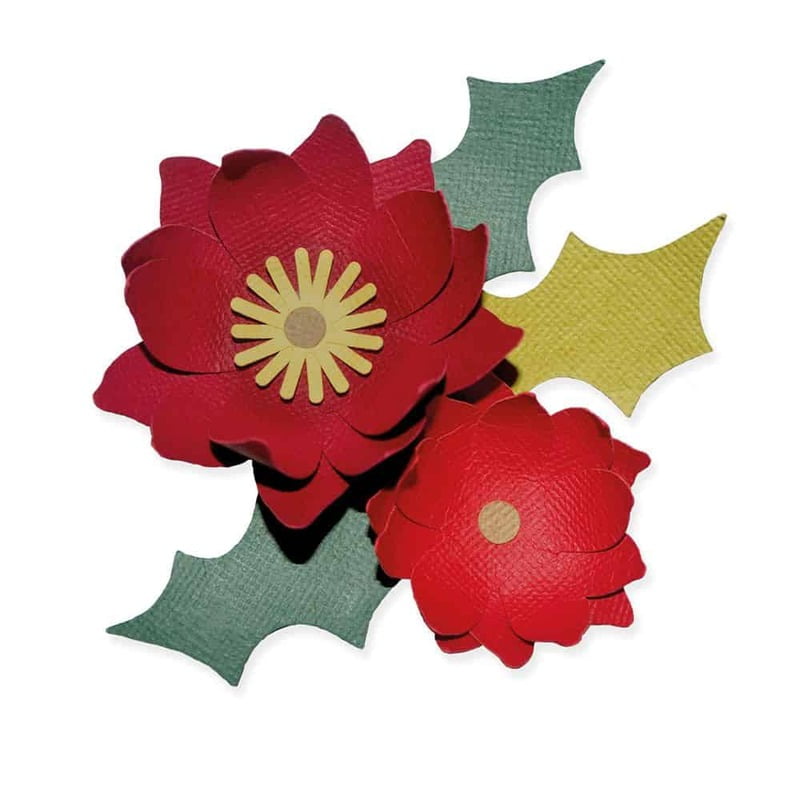 Nuova Poinsetta Invernale - BigZ Sizzix Nuova Poinsetta Invernale - BigZ Sizzix