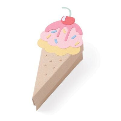 Scatola Cono Gelato - Fustella Sizzix BigzL Scatola Cono Gelato - Fustella Sizzix BigzL