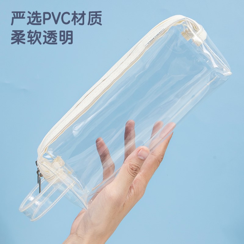 DELI 66600 PENCIL POUCH ZIPPED CLEAR DELI 66600 PENCIL POUCH ZIPPED CLEAR