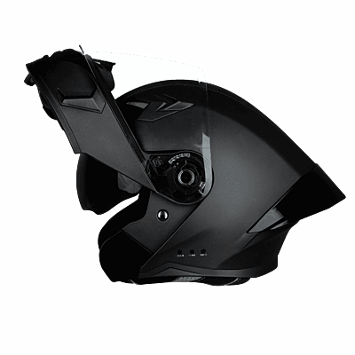 STEELBIRD SBA-20 ISS BT MATT BLACK C/V 600 MM BLACK SPOILER
