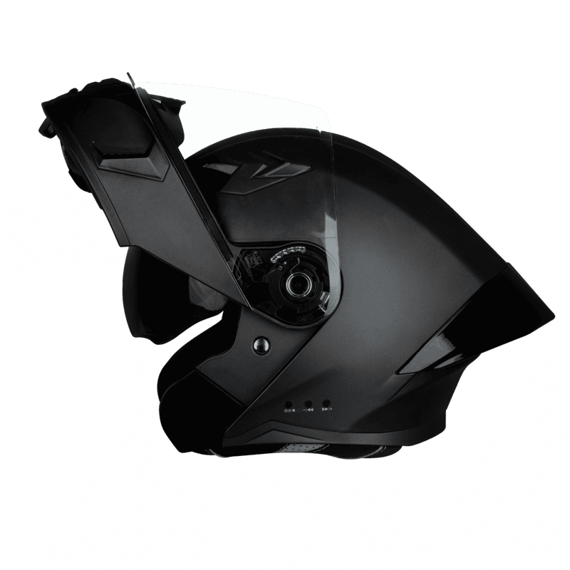 STEELBIRD SBA-20 ISS BT MATT BLACK C/V 600 MM BLACK SPOILER