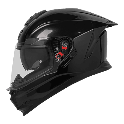 STEELBIRD SBH-57 ISS FIGHTER MATT BLACK C/V 600 WITH EXTRA SMOKE VISOR