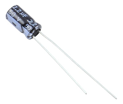 CAPACITOR 2.2UF 50V