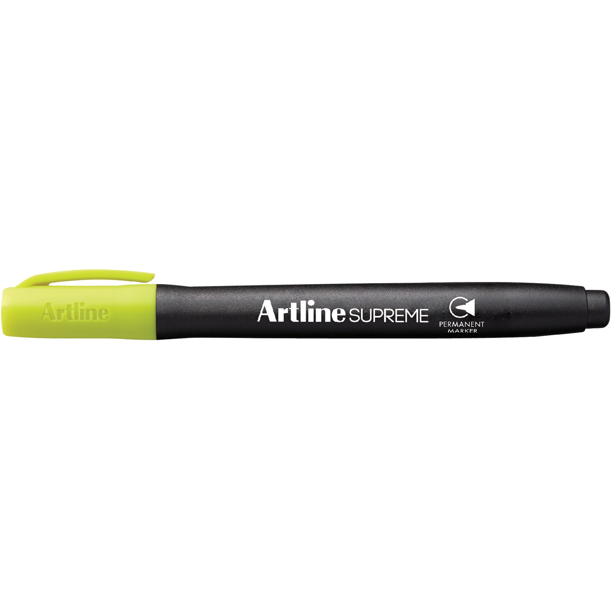 Artline Supreme Permanent Markers Bullet 1mm Yellowish Green Pack  Of 12