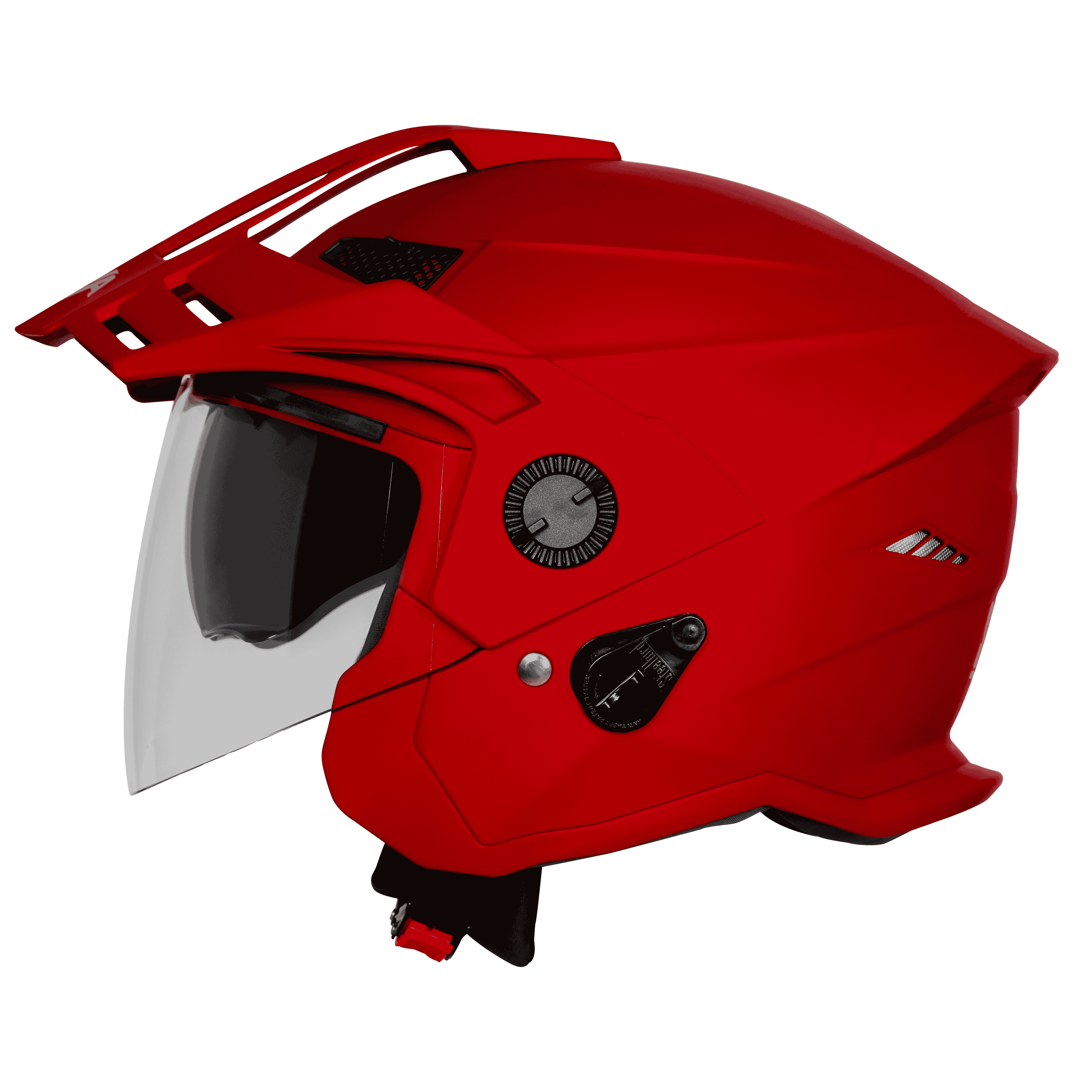 STEELBIRD SBH-23 ISS AVA MATT MAROON WITH PEAK C/V (L)